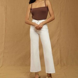 NWT Rouje White Concorde Jeans 25